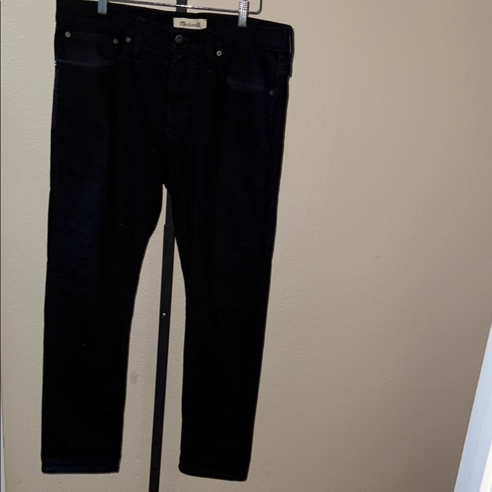 Madewell Men’s Black Skinny Straight Jeans 36 x 30